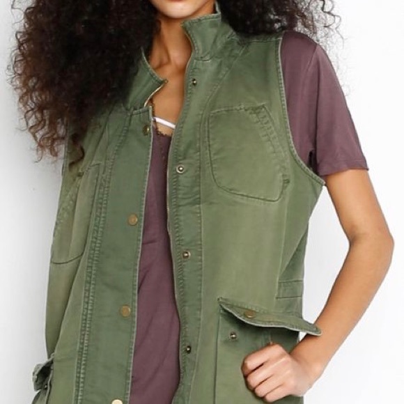 Dear John Jackets & Blazers - Dear John Denim Olive Green Vest